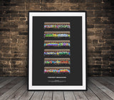 Freight Benching framed poster