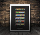 Freight Benching framed poster