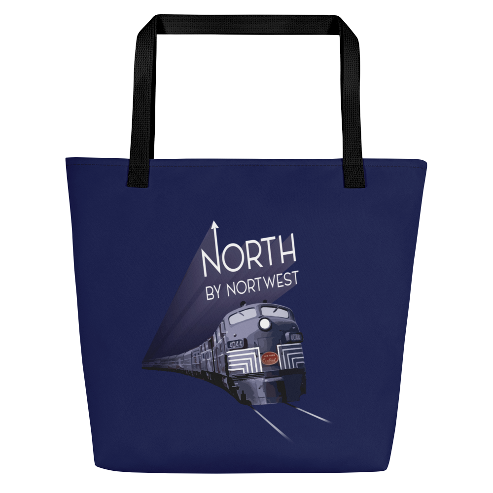 North by Northwest large tote bag