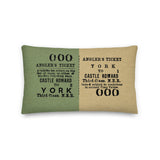 Tickets Please! Castle Howard to York, Angler's ticket cushion