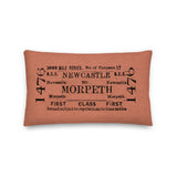 Tickets Please! Newcastle to Morpeth cushion