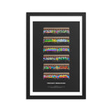 Freight Benching framed poster